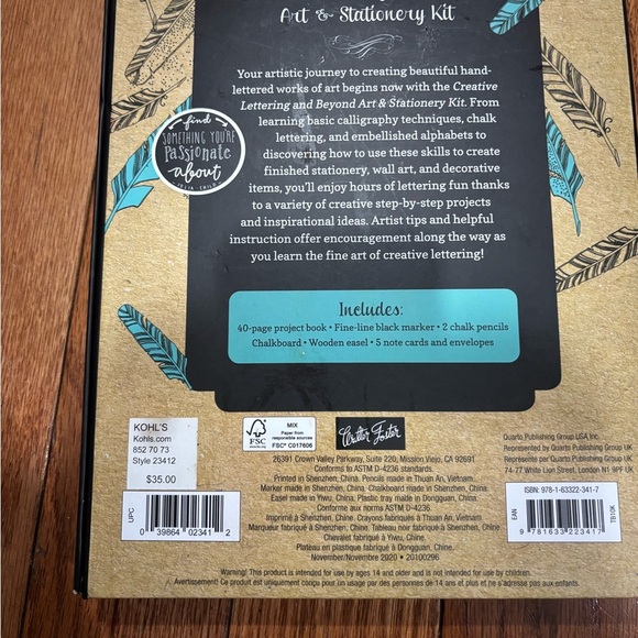 Creative Lettering & Beyond Art & Stationery Kit Includes a 40-page Project Book - Picture 2 of 6